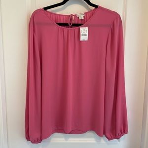 Beautiful pink long sleeve blouse